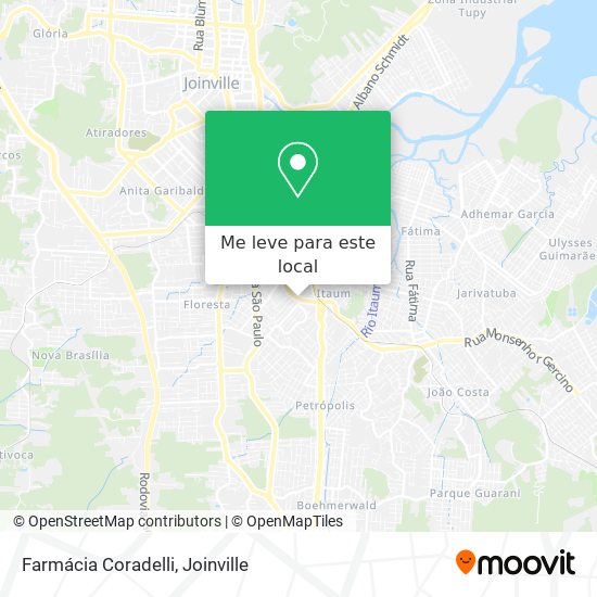 Farmácia Coradelli mapa
