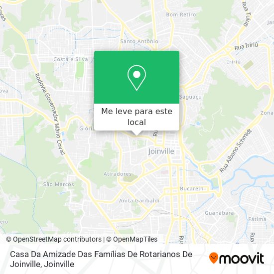 Casa Da Amizade Das Famílias De Rotarianos De Joinville mapa