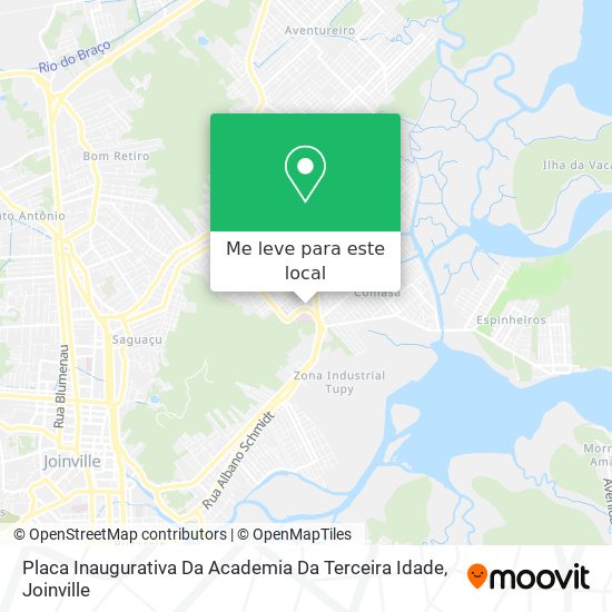 Placa Inaugurativa Da Academia Da Terceira Idade mapa