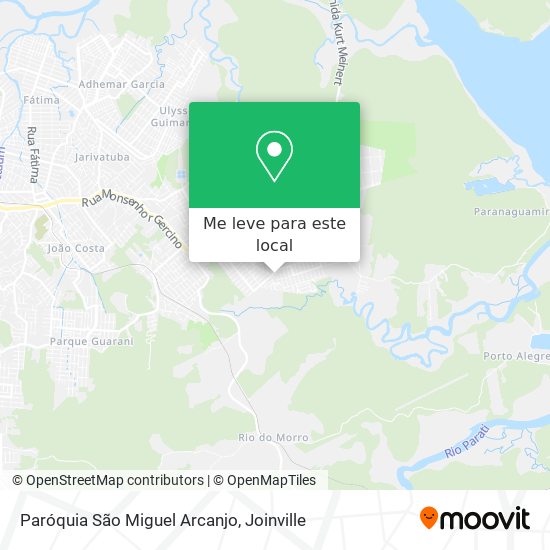 Paróquia São Miguel Arcanjo mapa