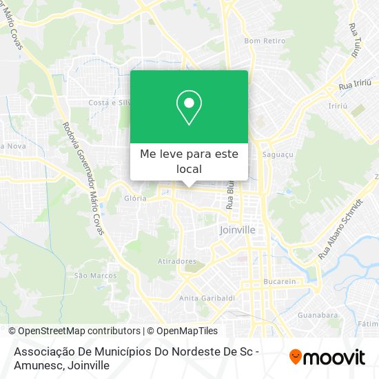 Associação De Municípios Do Nordeste De Sc - Amunesc mapa