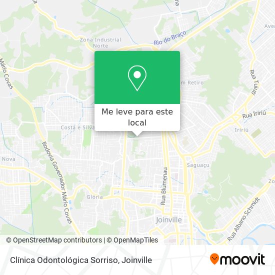 Clínica Odontológica Sorriso mapa