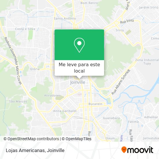 Lojas Americanas mapa