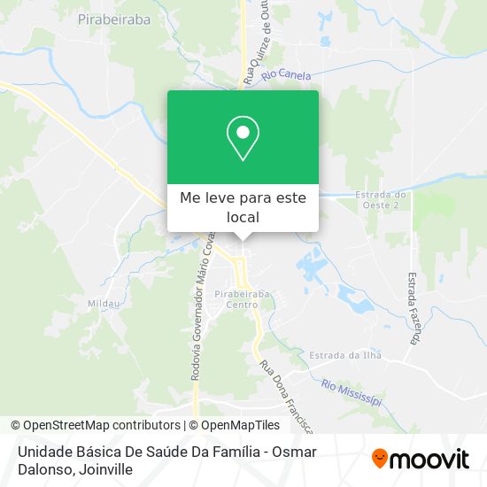 Unidade Básica De Saúde Da Família - Osmar Dalonso mapa