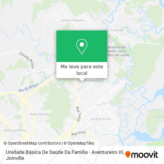 Unidade Básica De Saúde Da Família - Aventureiro III mapa