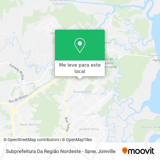 Subprefeitura Da Região Nordeste - Spne mapa