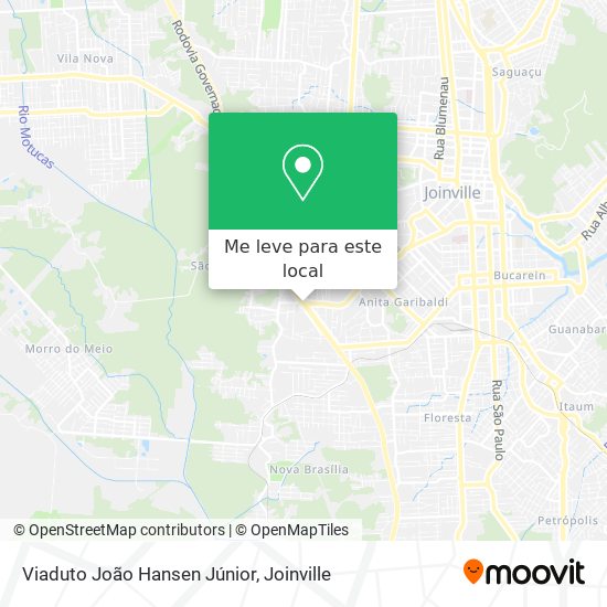 Viaduto João Hansen Júnior mapa