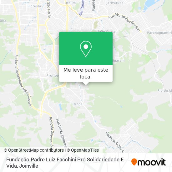 Fundação Padre Luiz Facchini Pró Solidariedade E Vida mapa