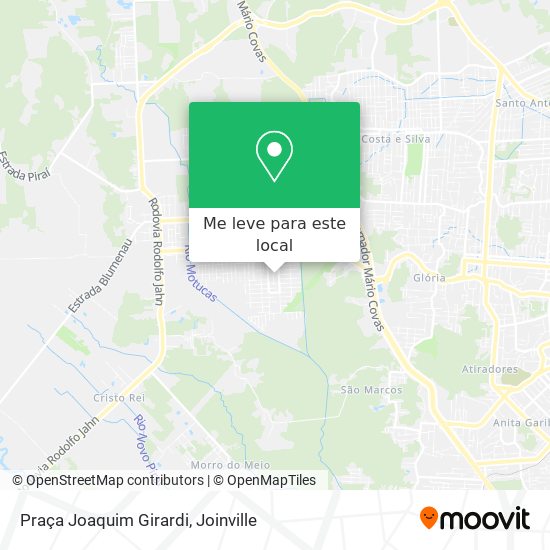 Praça Joaquim Girardi mapa