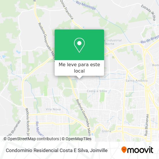 Condomínio Residencial Costa E Silva mapa