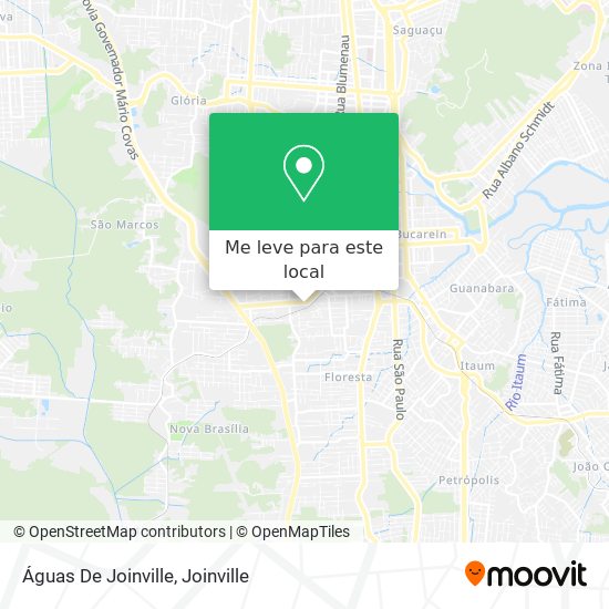 Águas De Joinville mapa