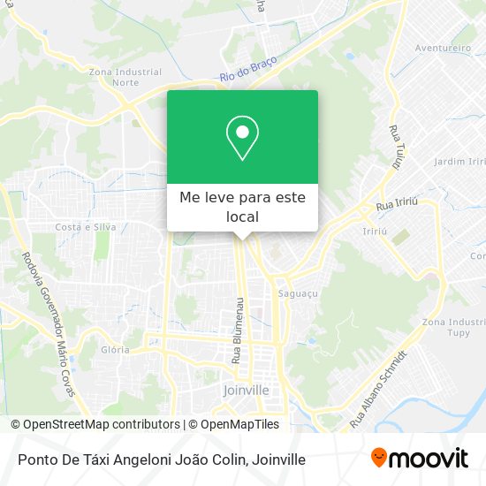 Ponto De Táxi Angeloni João Colin mapa