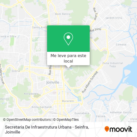 Secretaria De Infraestrutura Urbana - Seinfra mapa