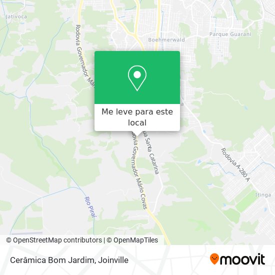 Cerâmica Bom Jardim mapa