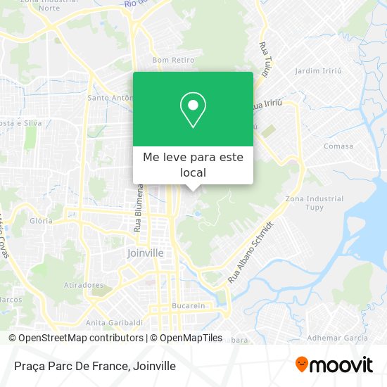 Praça Parc De France mapa