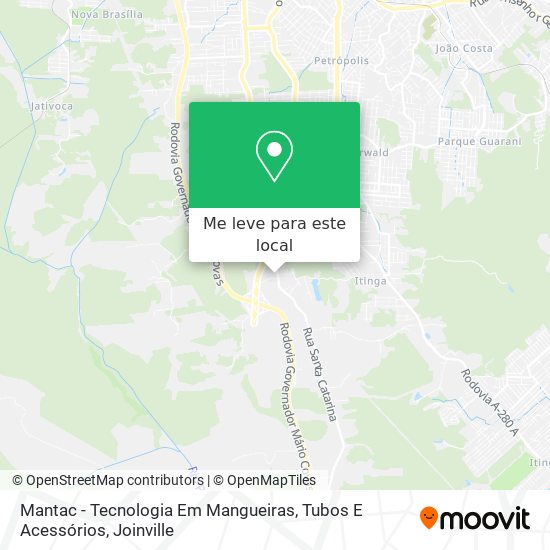 Mantac - Tecnologia Em Mangueiras, Tubos E Acessórios mapa