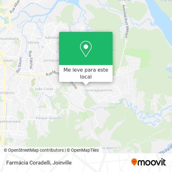 Farmácia Coradelli mapa