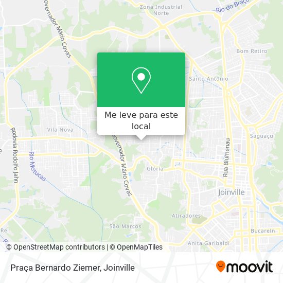 Praça Bernardo Ziemer mapa