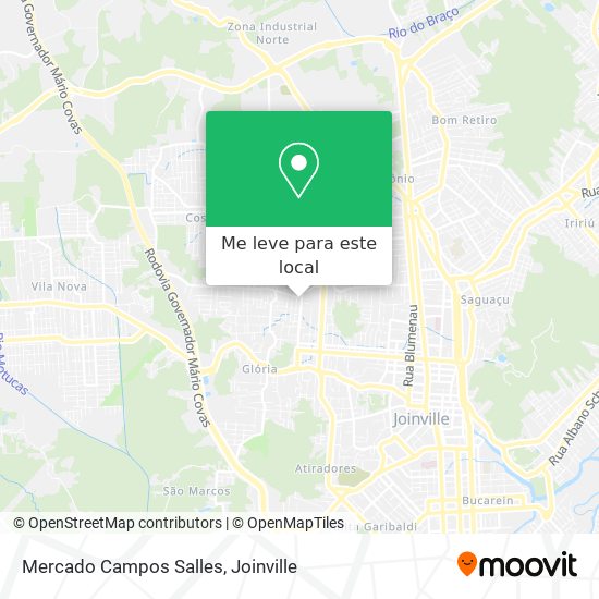 Mercado Campos Salles mapa