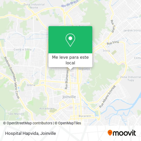 Hospital Hapvida mapa