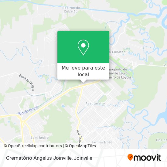 Crematório Angelus Joinville mapa