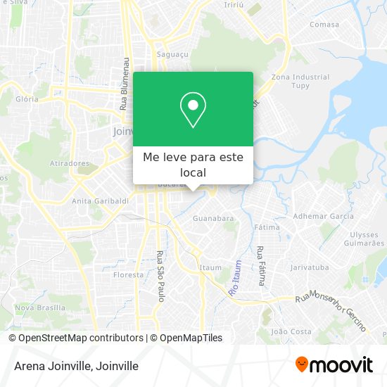 Arena Joinville mapa