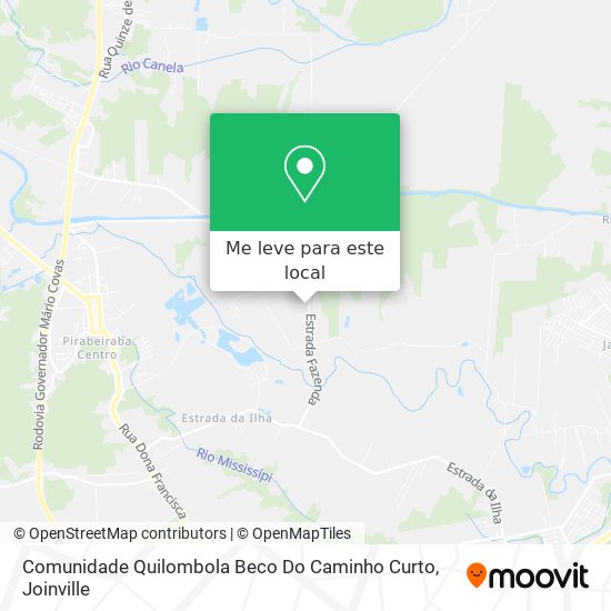 Comunidade Quilombola Beco Do Caminho Curto mapa