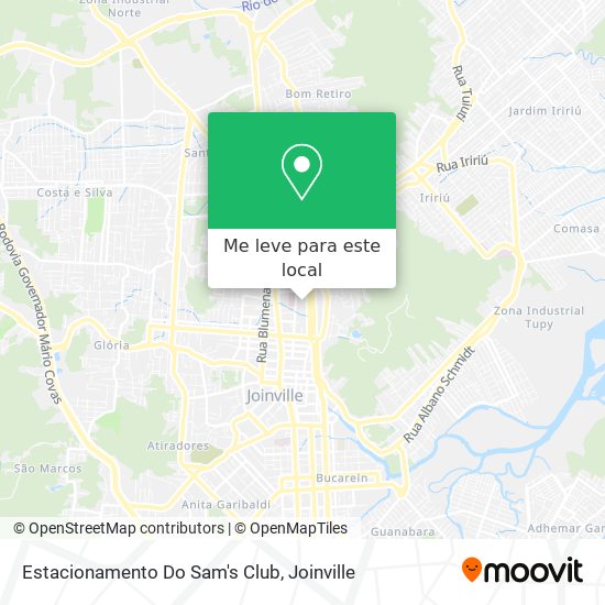 Estacionamento Do Sam's Club mapa