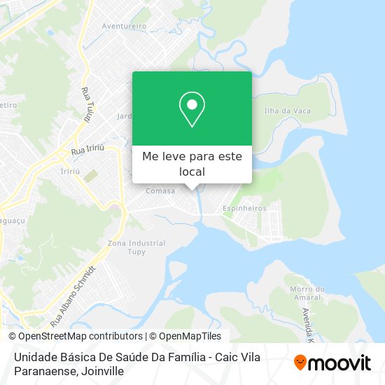 Unidade Básica De Saúde Da Família - Caic Vila Paranaense mapa