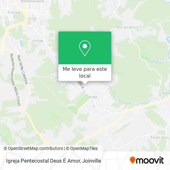 Igreja Pentecostal Deus É Amor mapa