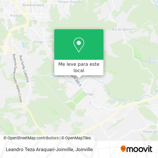 Leandro Teza Araquari-Joinville mapa