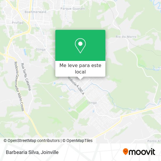 Barbearia Silva mapa