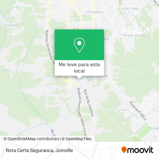 Rota Certa Seguranca mapa