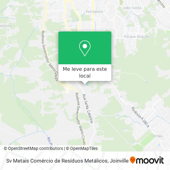 Sv Metais Comércio de Resíduos Metálicos mapa