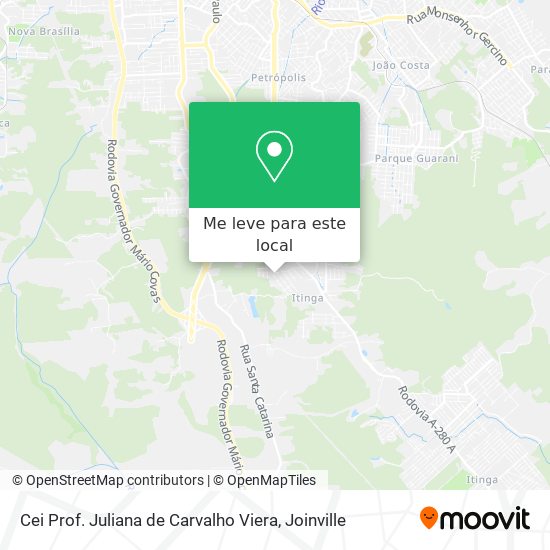 Cei Prof. Juliana de Carvalho Viera mapa