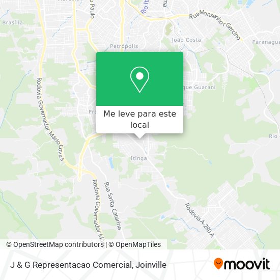 J & G Representacao Comercial mapa