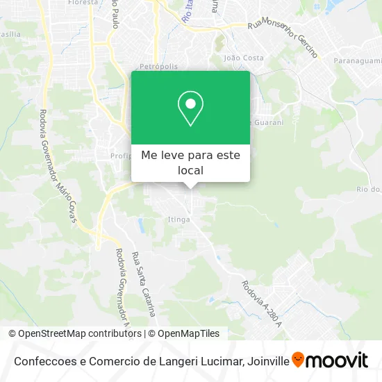 Confeccoes e Comercio de Langeri Lucimar mapa