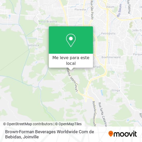 Brown-Forman Beverages Worldwide Com de Bebidas mapa