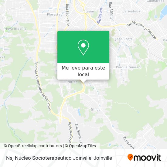 Nsj Núcleo Socioterapeutico Joinville mapa