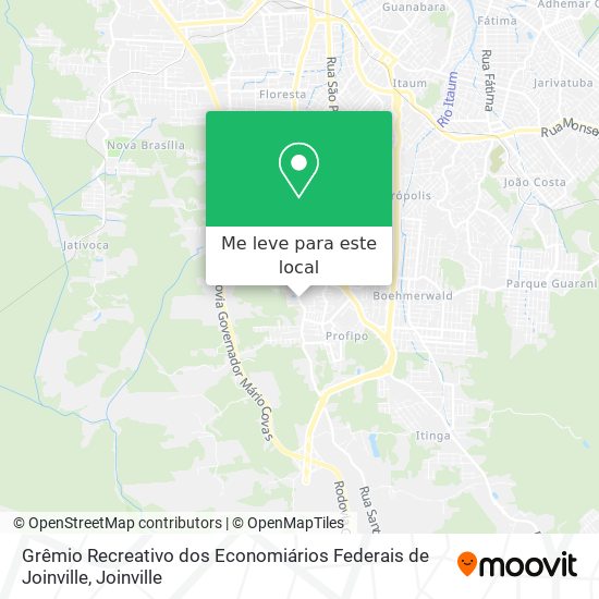Grêmio Recreativo dos Economiários Federais de Joinville mapa