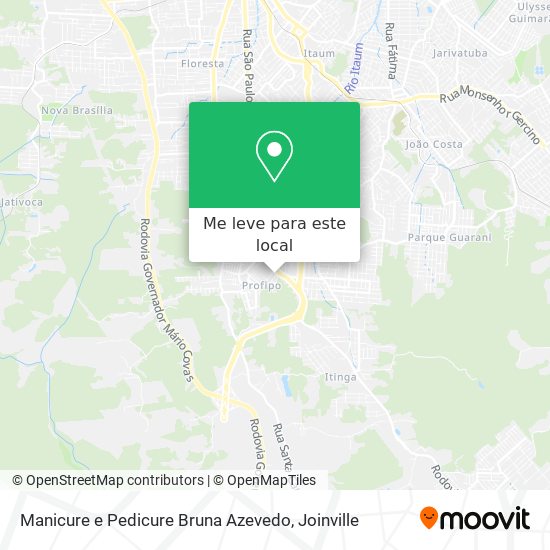 Manicure e Pedicure Bruna Azevedo mapa