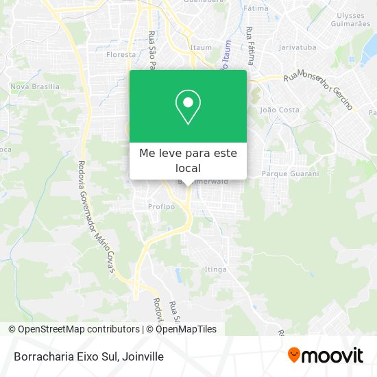 Borracharia Eixo Sul mapa