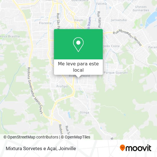 Mixtura Sorvetes e Açaí mapa