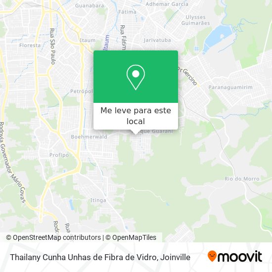 Thailany Cunha Unhas de Fibra de Vidro mapa