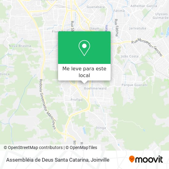 Assembléia de Deus Santa Catarina mapa
