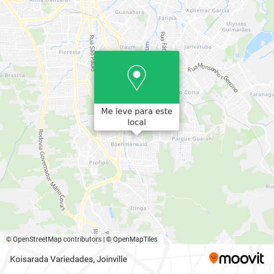 Koisarada Variedades mapa