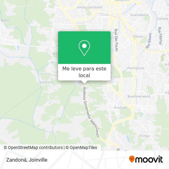 Zandoná mapa
