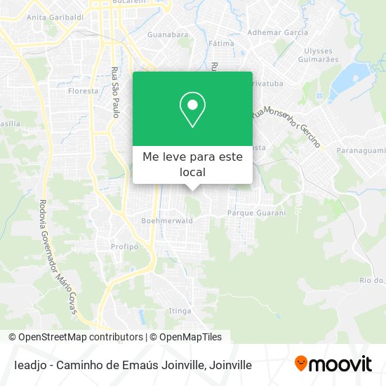 Ieadjo - Caminho de Emaús Joinville mapa
