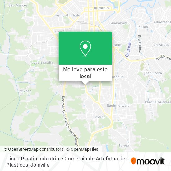 Cinco Plastic Industria e Comercio de Artefatos de Plasticos mapa