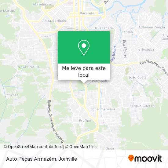 Auto Peças Armazém mapa
